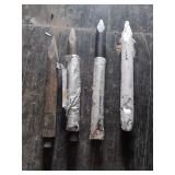 (4) Concrete Breaker Chisel Bits