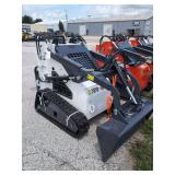 ZJG Mini Skid Steer Loader ZJ-380 (White) - 15HP