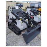 ZJG Mini Skid Steer Loader ZJ-380 (White) - 15HP
