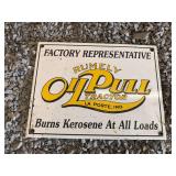 Rumely Oilpull Reproduction Single Sided Porcelain Sign