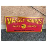 Massey Harris Sale and Service Hand Painted Wood Sign