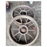 (2) Steel Wheels