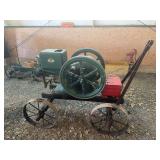 International Harvester 6 Horse Hit and Miss Engine with Cart