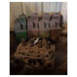 (5) John Deere Two Cylinder A4625R Heads