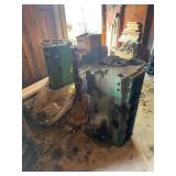 (2) John Deere 404 Blocks and (1) John Deere Block