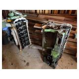 (2) John Deere 466 Blocks and (1) 329 Block