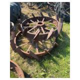 (2) 42” Wheels with Traction Bars