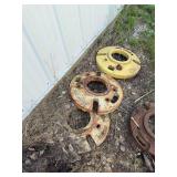 (3) John Deere F&H Wheel Weights