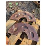 Two Piece John Deere Wheel Weight