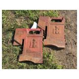 (2) International Harvester Suitcase Weights