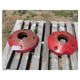 (2) Farmall B or C Rear Wheel Weights