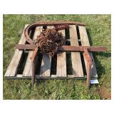 Fast Hitch Toolbar, Plow Beam, and Tire Chain