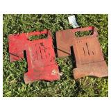 (2) International Harvester Suitcase Weights