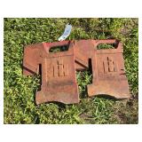 (2) International Harvester Suitcase Weights
