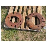 (2) International Harvester Wheel Weights