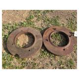 (2) International McCormick Deering Super W-4 Front Wheel Weights