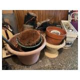 Assorted Lot of Gardening Pots, Planters, and Propagation Trays