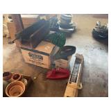 Assorted Yard and Workshop Tools Lot Including Cordless Grass Shears, Hose, and Humidifier