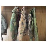 Assorted Camouflage Outerwear and Hunting Apparel Lot
