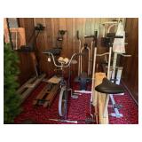 Assorted Exercise Equipment Lot including NordicTrack, Huffy Rivermist, DP Trim Fit, and CSA Alpine Tracker