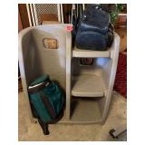 Plastic Storage Stand and Two Insulated Bags