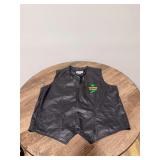 Leather Vest With Vietnam Patch