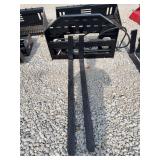 Skid Steer Hydraulic Pallet Fork Attachment