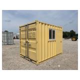 Yellow Storage Container with Side Door and Window