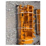 Orange Construction Attachment Set on Pallet