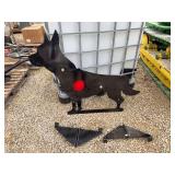 Metal Dog Silhouette Shooting Target with Stand