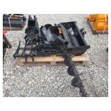 Excavator Attachment Pallet with Auger and Buckets