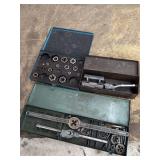 Wells Tool Co. No. 20 Tap and Die Set with Hexagon Die Set and Sunnen Hone