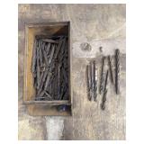 Assorted Twist Drill Bits with Taper Shanks