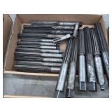 Assorted Metal Reamers and Taps Lot including W.L. Brubaker and Standard Tool Co.