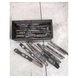 Assorted Metal Reamers and Machine Tools