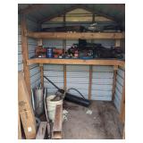Assorted Industrial Shop Equipment and Metal Stock