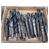 Assorted Taper Shank Twist Drill Bits Including Chicago Latrobe