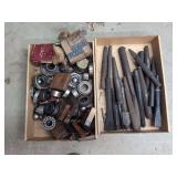 Assorted Industrial Bearings and Metal Punches / Chisels Lot