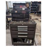 Kennedy Rolling Tool Cabinet and Machinist Chest with Assorted Hand Tools and Hardware