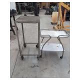 Two Rolling Utility Carts