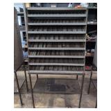 Industrial Steel Multi-Compartment Storage Cabinet on Stand
