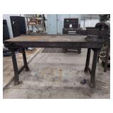 Heavy-Duty Steel Workbench with Babco 180 Swivel Vise