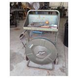 Acme Interlake Steel Strapping Dispenser Cart with Hand Tools and Seals