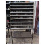 Lyon Metal Parts Bin Storage Cabinet on Stand