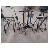 Assorted Fabricated Metal Work Stands and Support Brackets