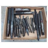 Assorted Machining Tools Lot Including Reamers and Twist Drills