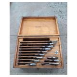 Starrett Micrometer Set in Wooden Case