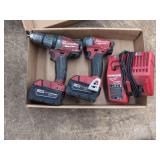 Milwaukee M18 Fuel Cordless Power Tool Kit with Two Batteries and Charger
