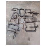 Assorted C-Clamps and Locking Clamps