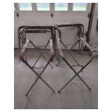 Assorted Metal Folding Sawhorses